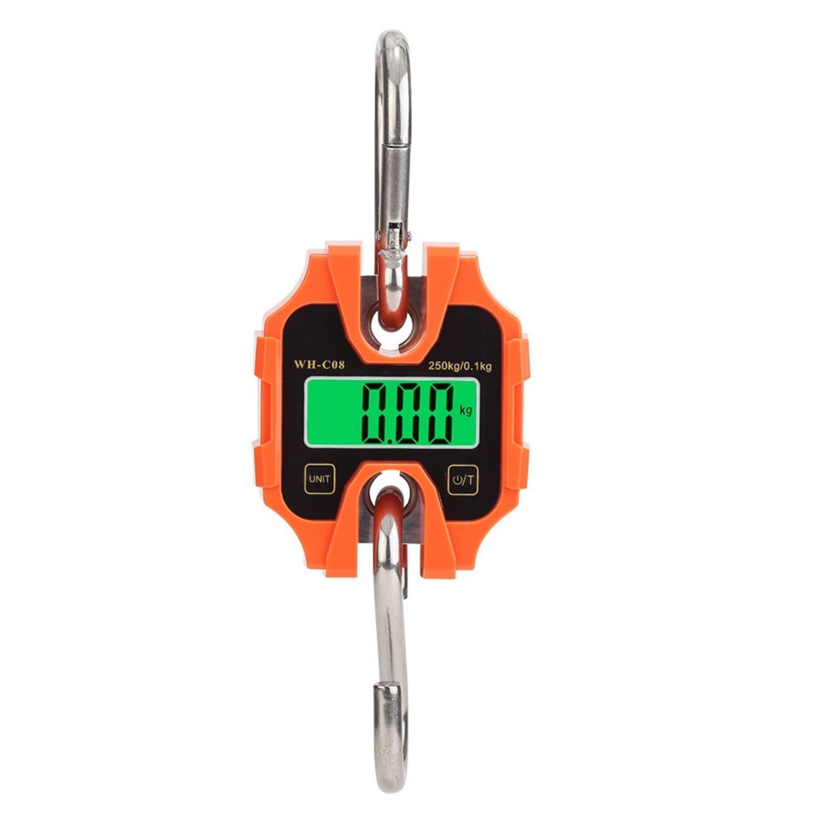 250KG/100g 100KG/50g Wytrzymała waga hakowa LCD Cyfrowa waga wędkarska do bagażu dla Budownictwa, Fabryki(250KG 100g)