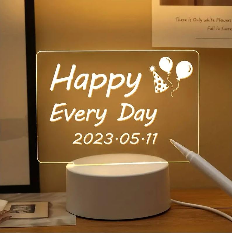 DigMonster Aclyric Writing Lamp | Desk Lamp | Night Lamp | Message Board Writing Lamp - Creative Light LED Children's Night Light Writing Light USB Message Board Light with Pens