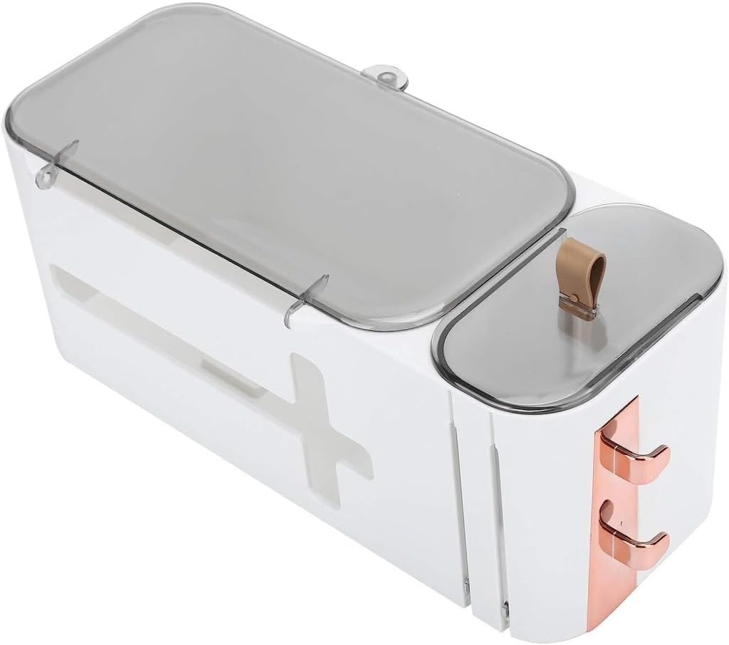 Tissue Box Cover Tissue Box Holder No Punching Wall Hanging Storage Tissue Box Household Bathroom Toilet Paper Box for Bathroom or Kitchen (Color : White, Size : 30cm*12.5cm*12cm)