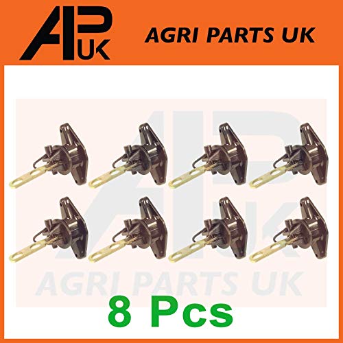 APUK 8x Two 2 way Electric Fence Tape Gate Handle Plate & Pinlock Insulator Connector