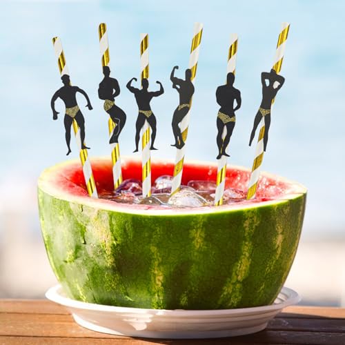 36 Pitillos desechables de papel con diseño gracioso miniatura 5