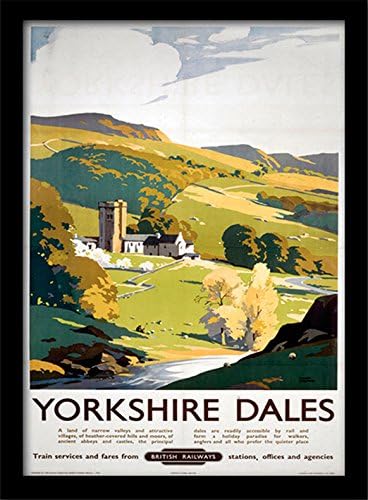 National Railway Museum FP10164P-PL Yorkshire Dales (1) Framed 30 x 40cm Print, MDF, Multi-Colour, 42 x 32 x 2.4 cm