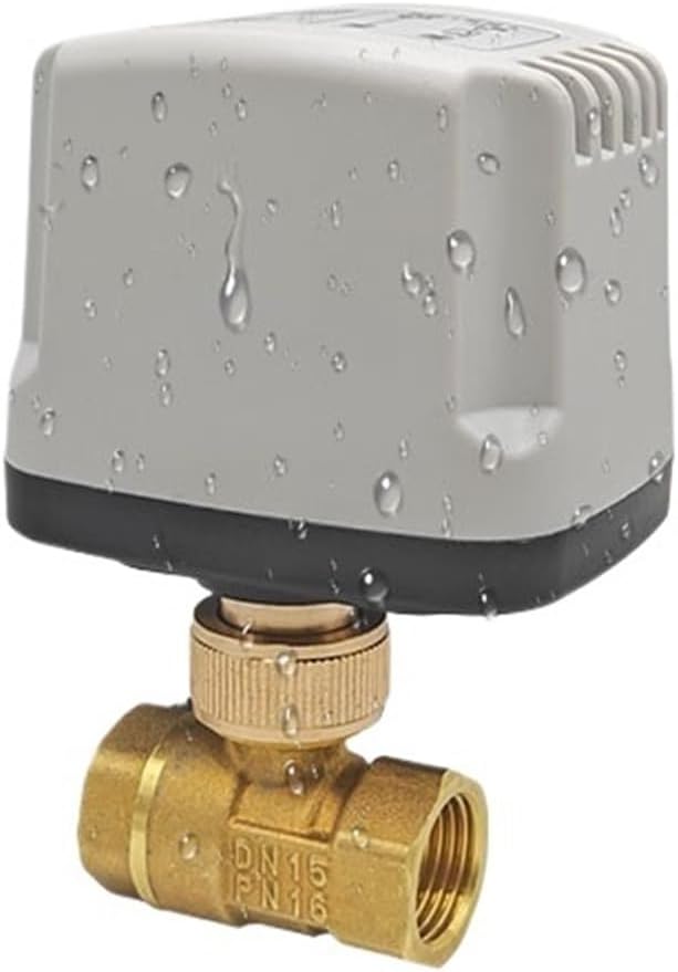 3-4s Quick-open Electric Ball Valve DN15-DN50 Female Thread Brass IP65 Waterproof Motorized 2-Port Valve AC/DC 12V 24V 110V 220V(DN25,NORMALLY CLOSED_DC12V_CR04K)