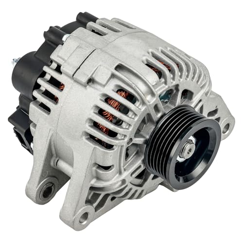 Image of KAX New Alternator Compatible With 2003-2006 Hyundai Santa Fe 3.5L V6, 2002-2005 Hyundai XG350, 2004-2006 Kia Amanti, 2001 Hyundai XG300 11016N 12V 120Amp CW 6-Groove Pulley