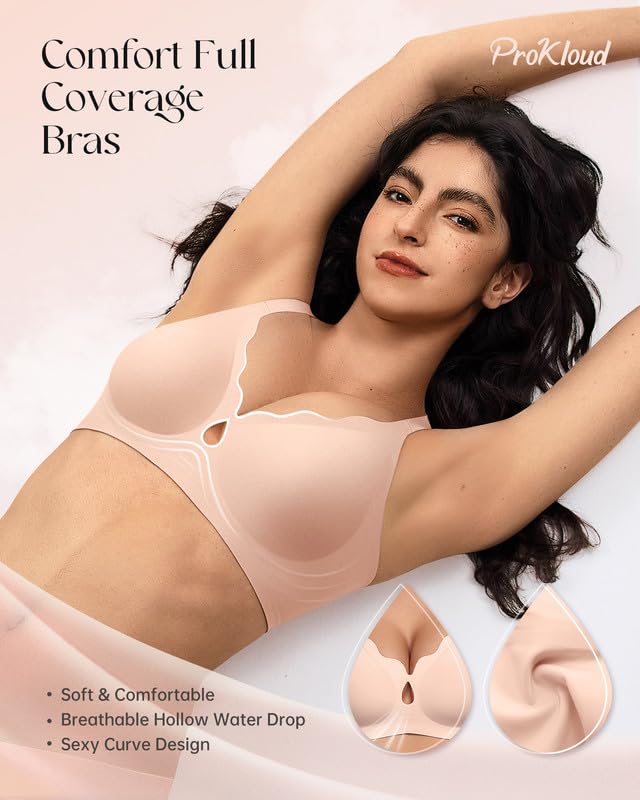 Wireless Bras for Women Wave Push Up No Underwire Bra Seamless Full Coverage Support Bralettes Lift Everyday Bras2