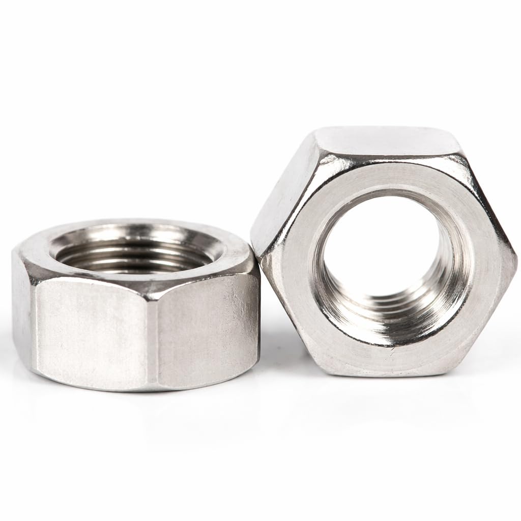 M12 (12mm) (Pack of 20) A2 Stainless Steel Hexagon Full Nuts DIN934 Metric Thread Nuts for Bolts and Screws - B01C M12_20