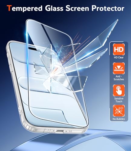 Image of FNTCASE for iPhone Air Clear Case: Military Grade Drop Protection Anti Yellowing Cell Phone Cover - Rugged Shockproof Protective Bumper Transparent Phonecase