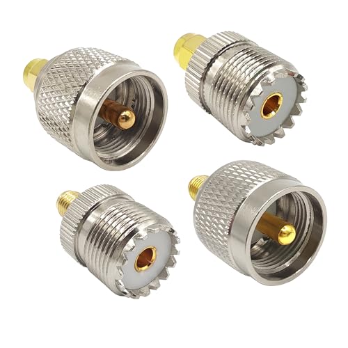 Adaptador SMA a UHF Coaxial Kit 4 piezas miniatura 1