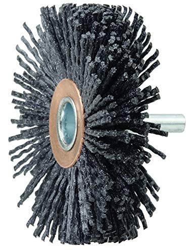 Image of Weiler 86172 FME-Compliant Black Nylox Conflex Brush, .055 /80CG Crimped Fill, Use with 60006 Die Grinder, Made in the USA (Pack of 10)