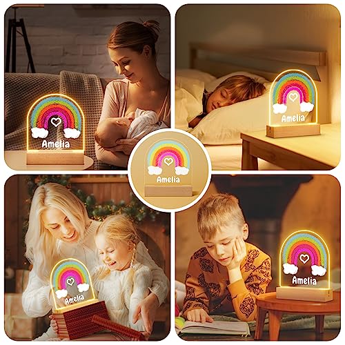 Lámpara de noche LED acrílica personalizada para niños miniatura 5
