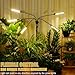LED Grow Lights for Indoor Plants 5 Heads 450 LEDs Full Spectrum, Plant Lights for Indoor Growing with Stand, Plant Grow Lights with Auto 3/6/9/12/15/18H Timer for Indoor Tall Plants.