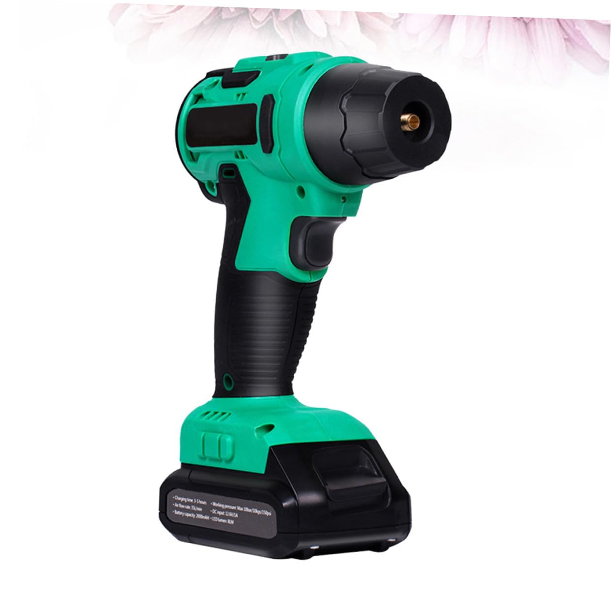 PRETYZOOM Bomba De Aire Inalámbrica para Inflar En El Coche Portátil Inalámbrica Color Verde
