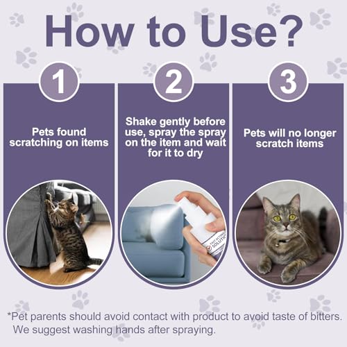 Pudxlre RC-US-CATD-5 Cat Deterrent Spray 120Ml, Cat Repellent Indoor For Cat And Kitten. No Scratch Spray thumb #3