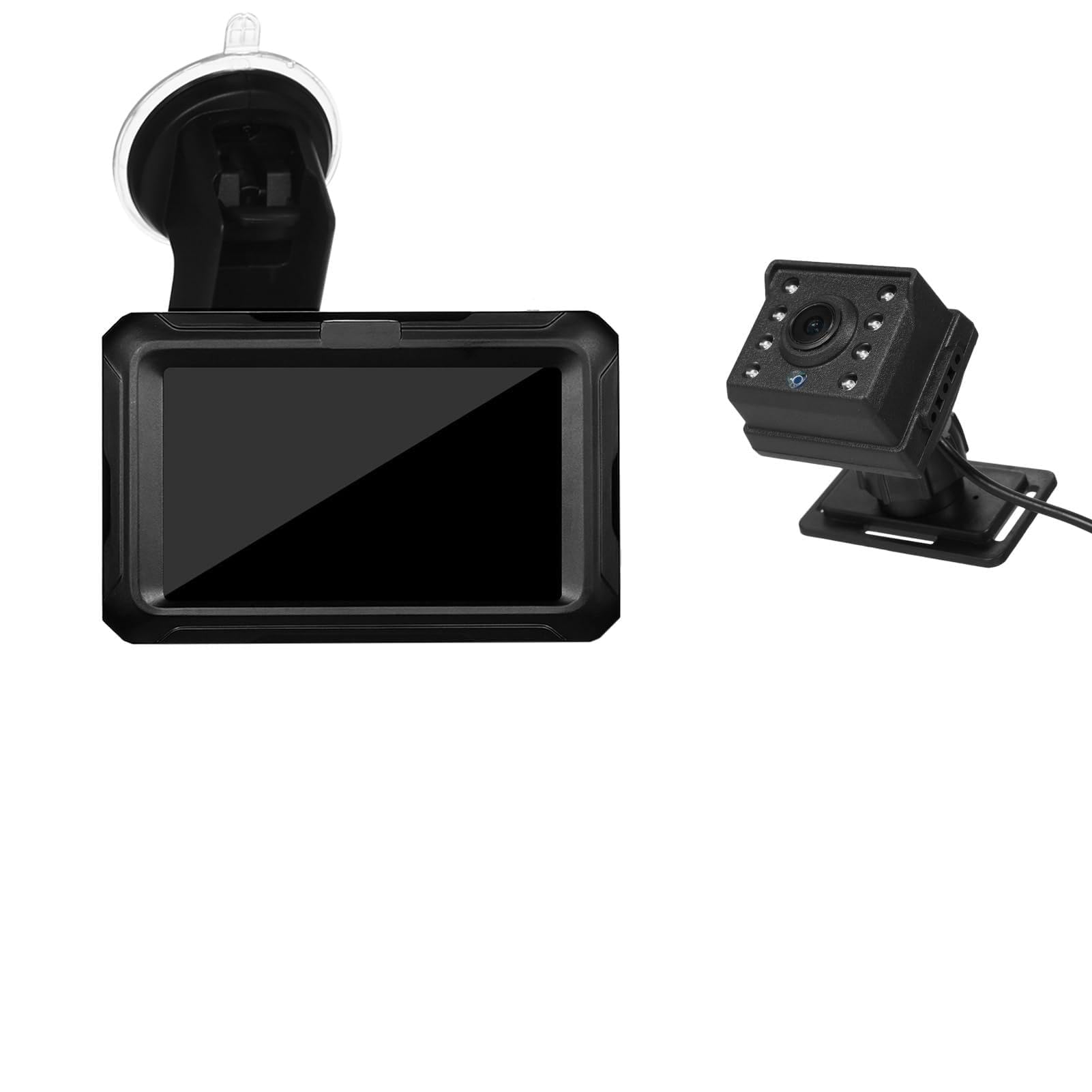 pissente car camera, abs material, 4.3 inch, 1080p rear facing camera with for infant (rear facing with 8 lights)