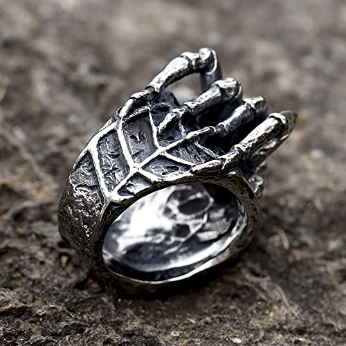 Image of Genuine Stainless Steel Ring for Men Fashion Punk Rock 3D Animal Rings
