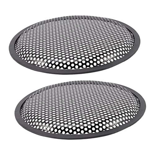 KOMBIUDA 2Pcs Speaker Protector Mesh Cover for Subwoofer Grill Durable Audio Protection for Home and Car Speakers Replacement for Damaged Speaker Parts