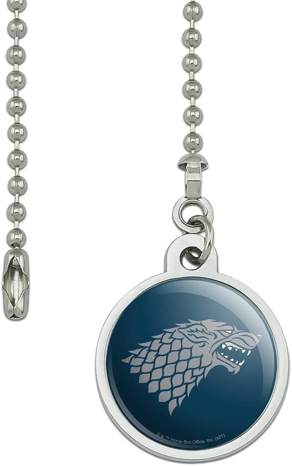 GRAPHICS & MORE Game of Thrones Stark Sigil Ceiling Fan and Light Pull Chain