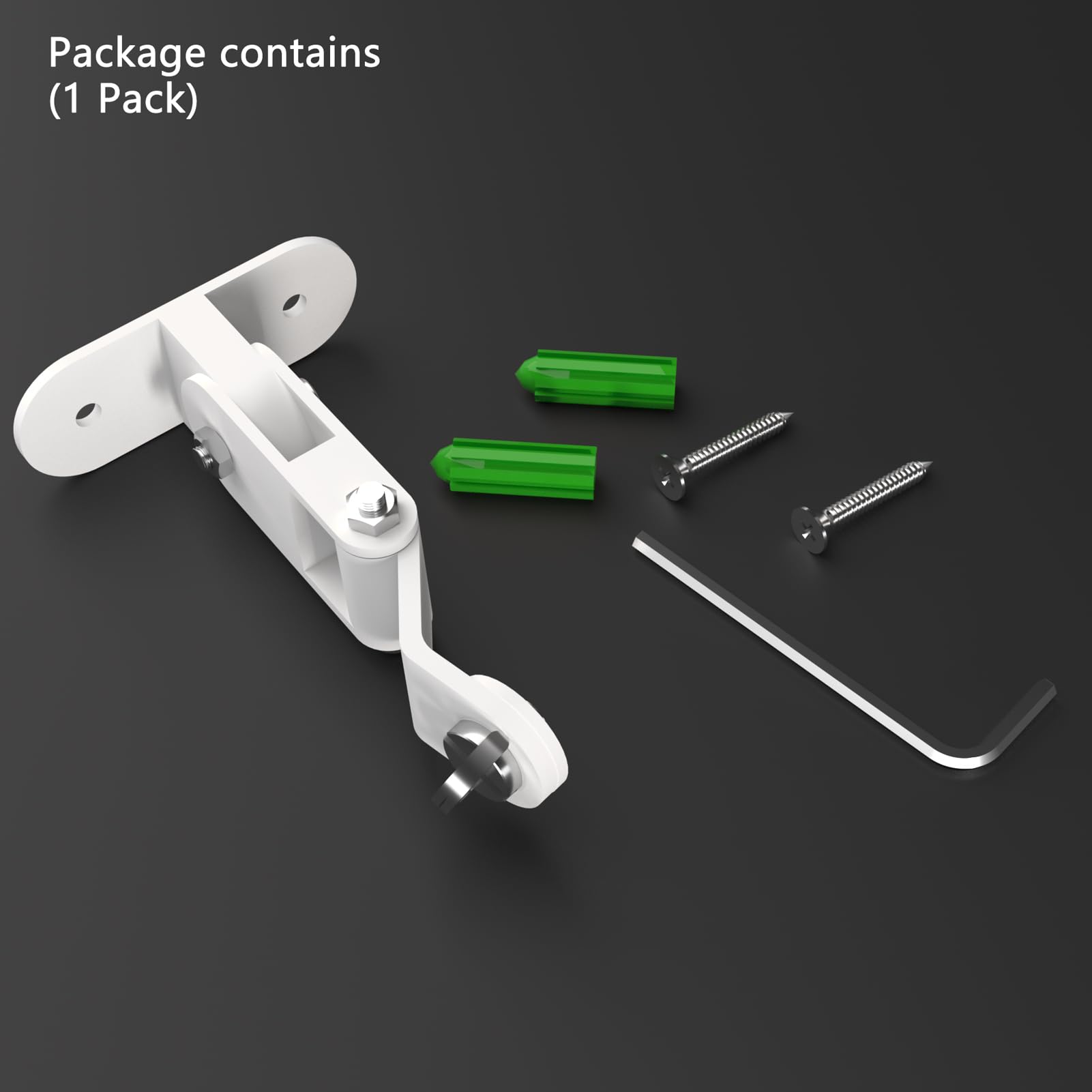 Zwolf Soporte de pared de metal ajustable compatible con cámara de seguridad inalámbrica SimpliSafe para interiores, vertical desde el techo o la pared, proporciona un mejor ángulo de visión (blanco,