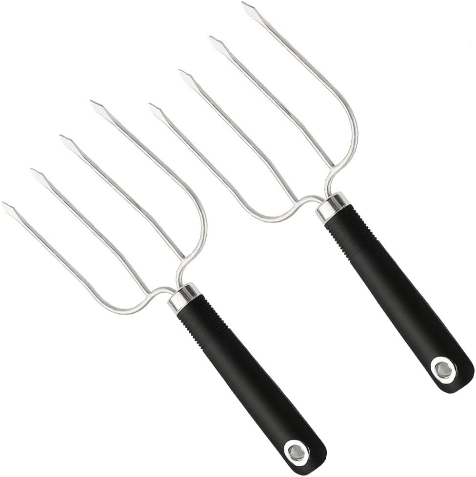 Turkey and Poultry Lifter Fork, Set of 2 Stainless Steel