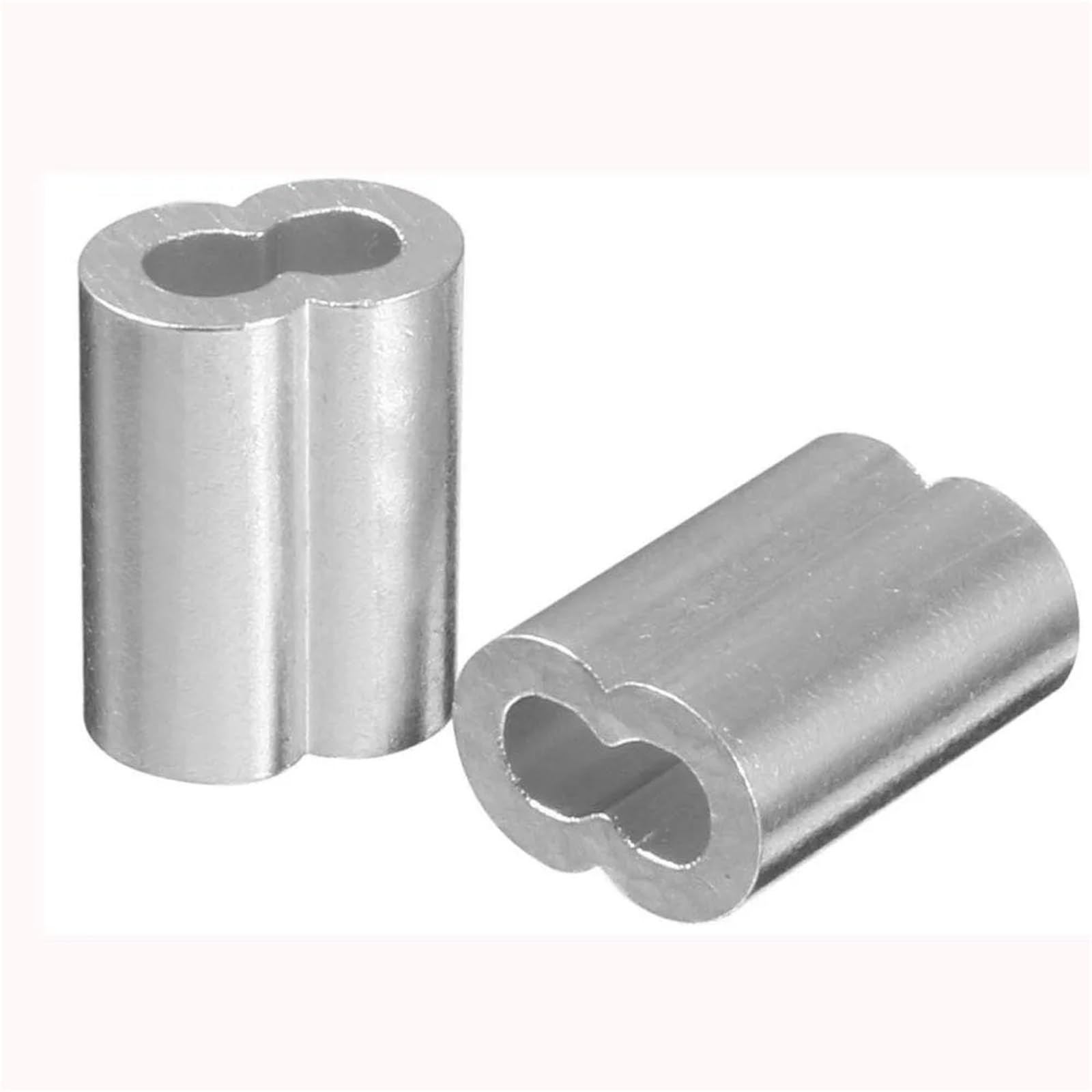Puntali, Manicotti a crimpare for cavi 200 pezzi Manicotto a in alluminio for fune da 3 mm 4 5 6 e clip in a doppio foro for cavo(3mm)
