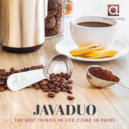 Image of Coffee Scoop (Set of 2) - 2 Tablespoon Stainless Steel Measuring Spoons