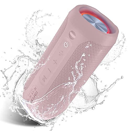 Altavoz Bluetooth Impermeable de 20W Pulso de luz - Rosa