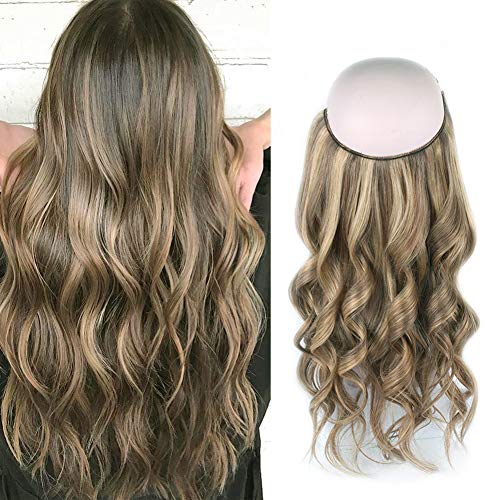Sassina Remi Human Hair Halo Extensions Natural Straight Real Hair Piece With Invisible