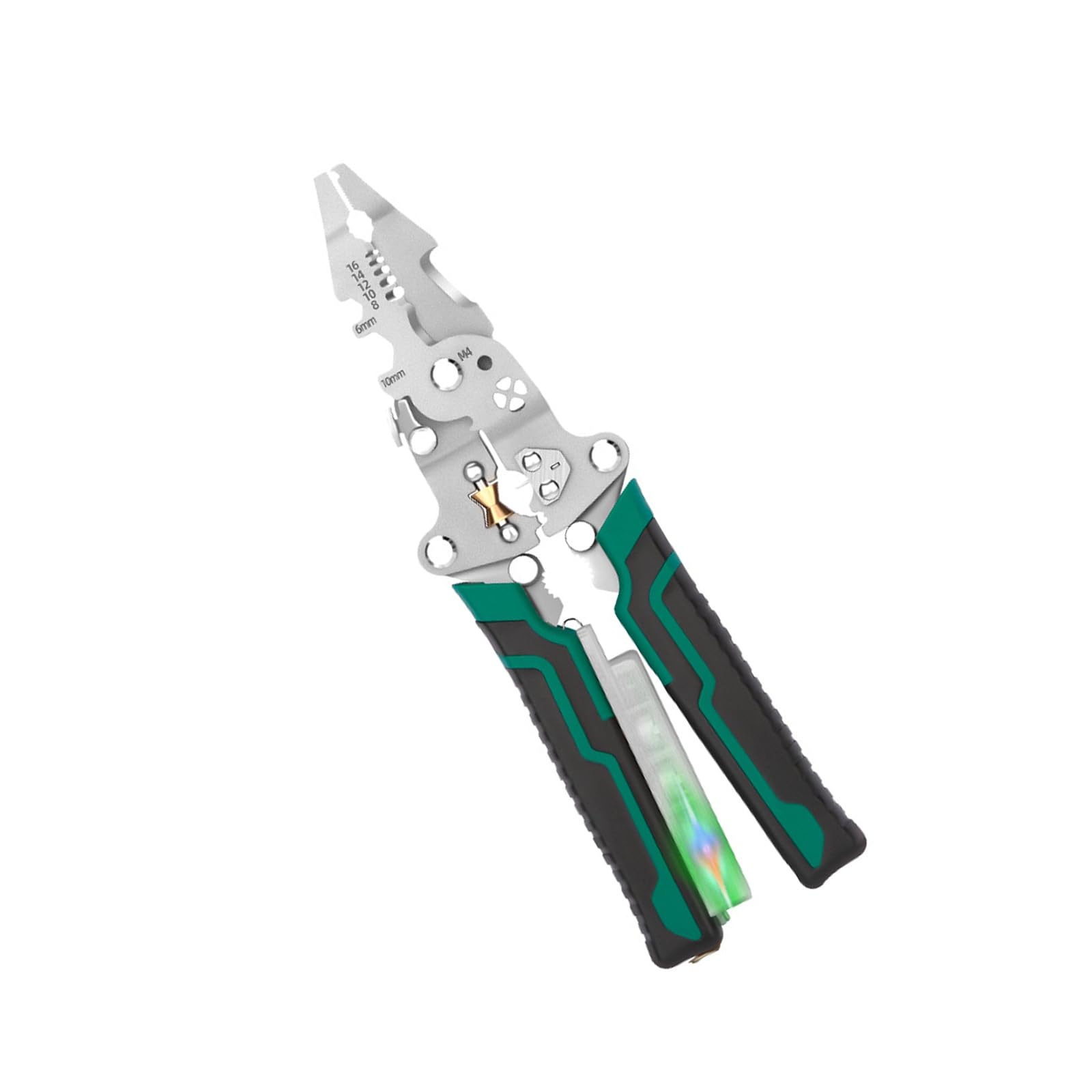 Foldable Wire Stripper Tool Multifunction Wire Strippers Electrical 4 in 1 Cutter Crimper Stripping Stripper Tool