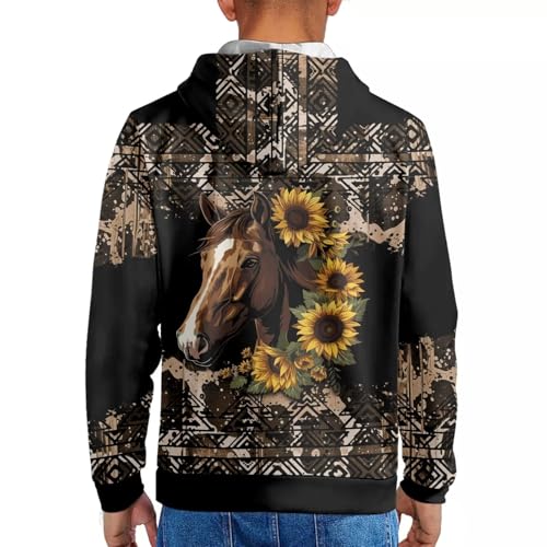 Matching Hoodies for Couple Tribal Aztec Print Streetwear Western Ethnic Vintage Unisex Hooded Sweatshirt Pullover4