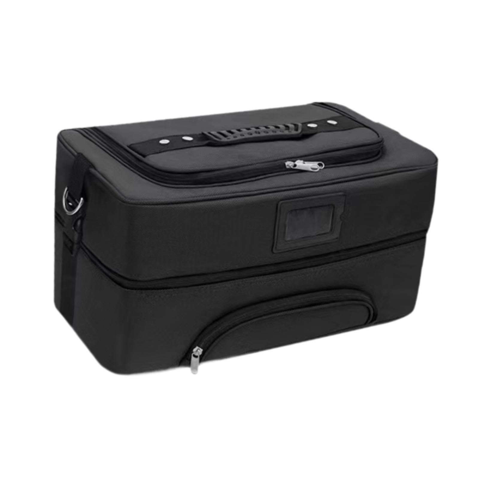 Kosmetiktasche, Reise Kosmetiktasche, Nagellack Organizer, Make Up Etui für Damen, Schwarz