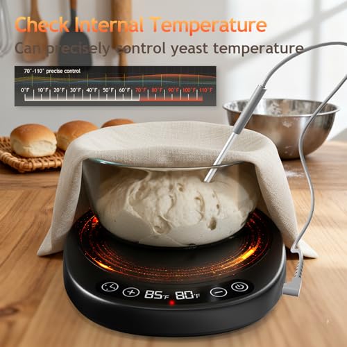 Chauffe-levain SourKeeper Pro grand format avec minuterie et sonde thermique de précision - 8
