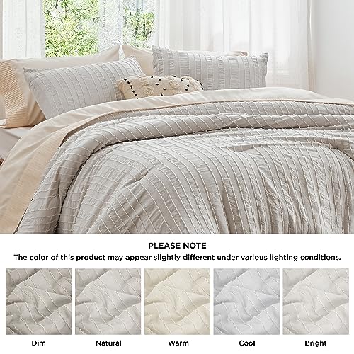 Bedsure US000158EQU Striped Tufted Duvet Cover Queen thumb #4