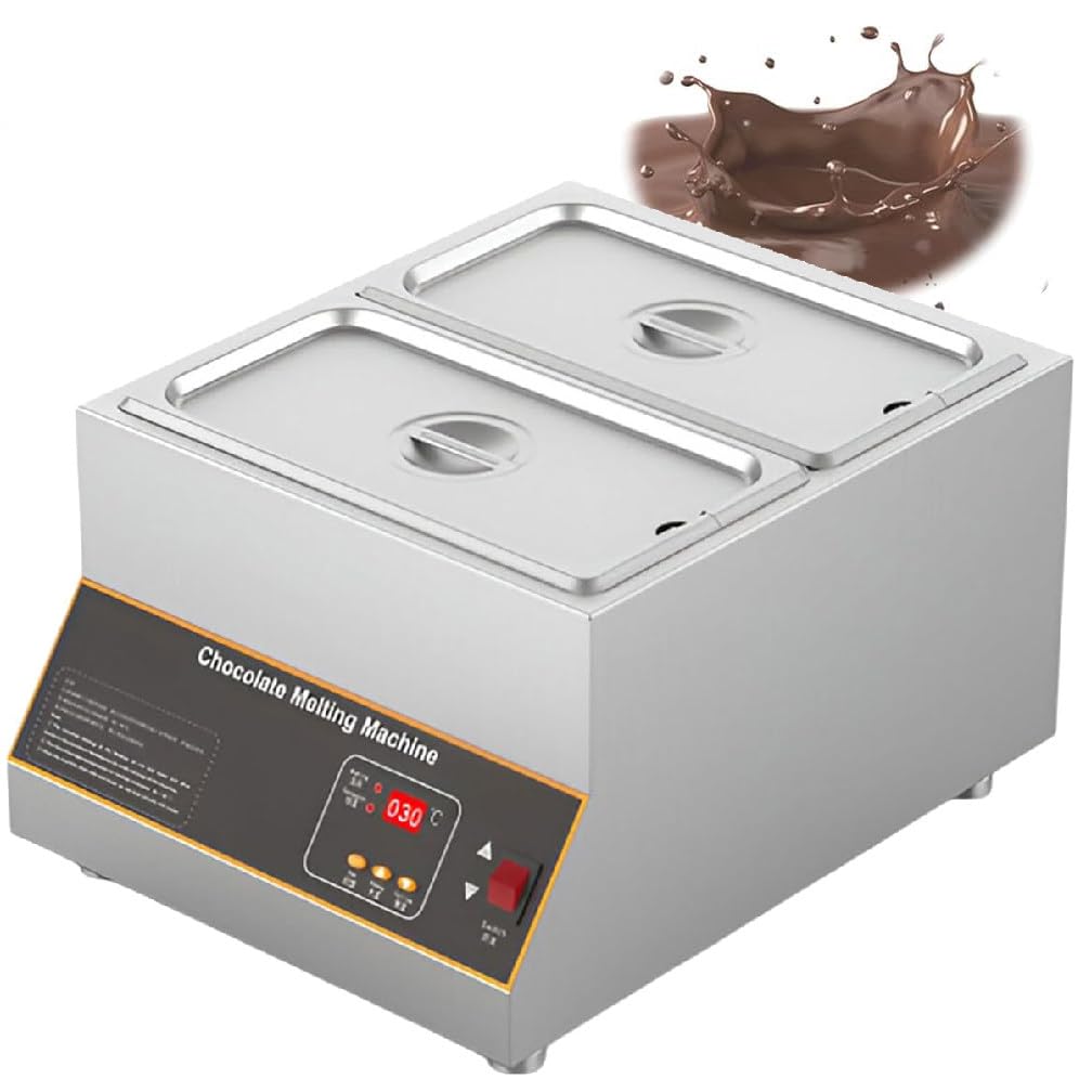 Temperatrice elettrica Commerciale per Cioccolato da 500 W, scioglitore di Cioccolato, temperatrice a Temperatura costante e a Risparmio energetico, 2grid