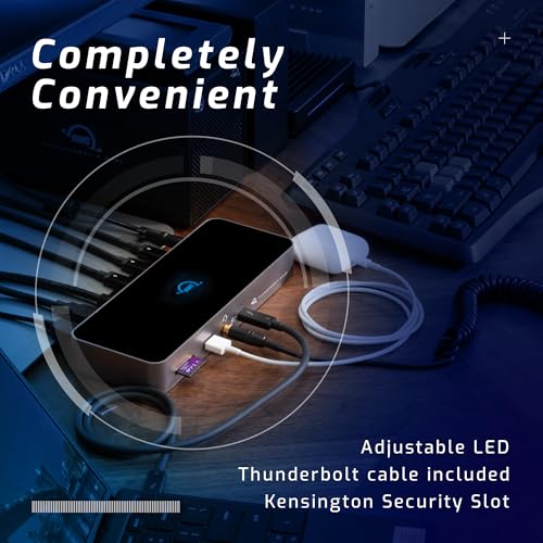 Image of OWC 11-Port Thunderbolt Dock, 96W Charging, Single 8K Display or Dual 5K displays, 3 x TB Ports, 4 x USB, GbE, SD, Compatbile M1 /M2 Macs, TB3 Macs, TB 4 PCs, and USB-C Devices
