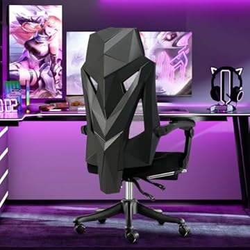 Cadeira Gamer Python Fly, Design Estilo Gamer, Tecido Respirável, Design Ergonômico (Preto)