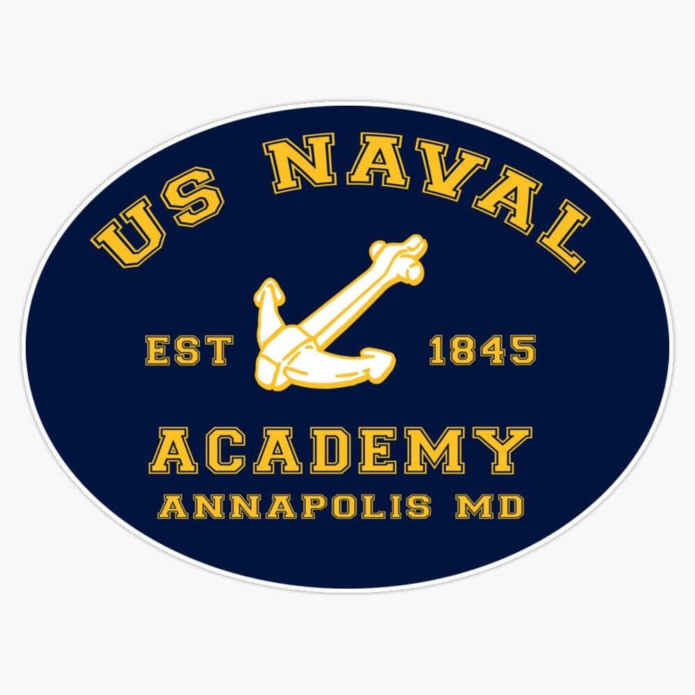 US Naval Academy Annapolis Maryland Window Bumper Sticker Decal 5"