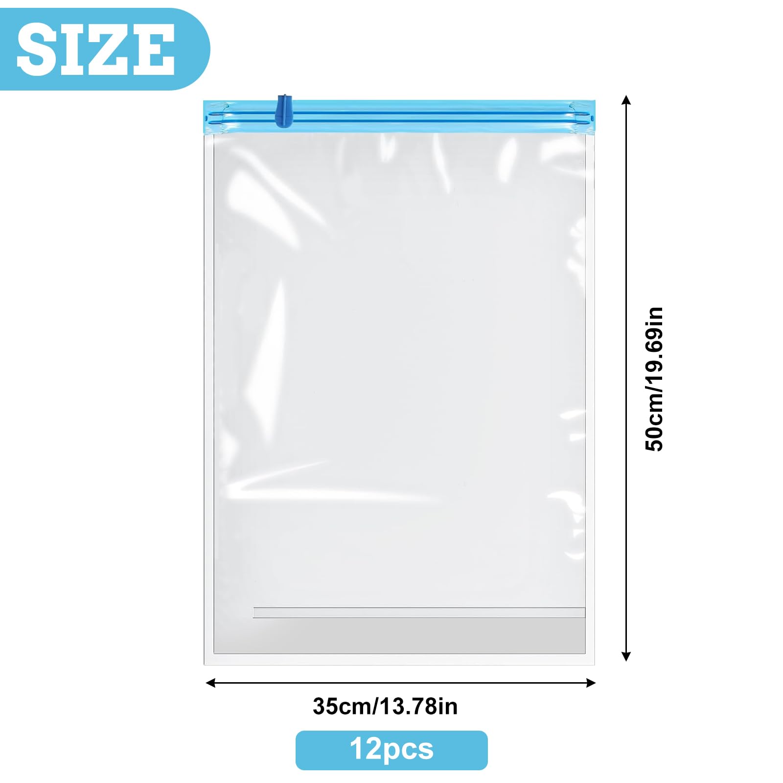 12 Pack Reusable Roll Up Compression Bags - Image 2