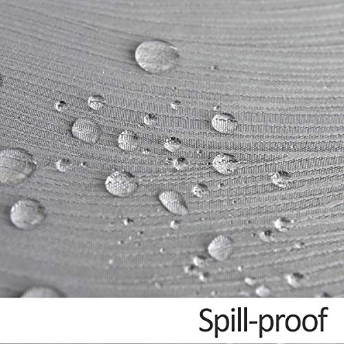 Maxmill MM-PHOENIX-LIGHT GREY-52X70 Jacquard Table Cloth Swirl Pattern Spillproof Wrinkle Resistant Heavy Weight Soft Tablecloth thumb #4