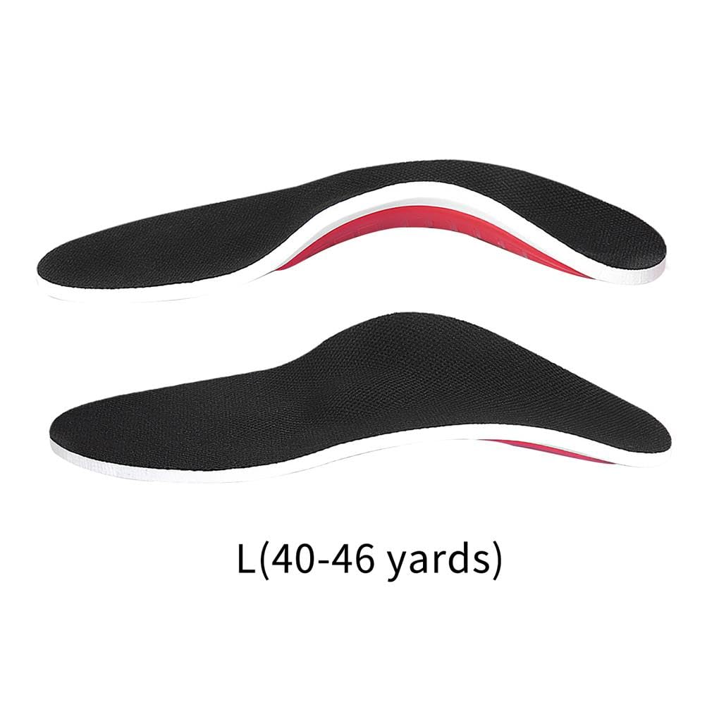 Juego de 10 plantillas de arco para zapatos de apoyo para el cuidado de la salud, color negro, mano de obra fina, diseño grueso, unisex, multiusos, pies planos, estilo 1