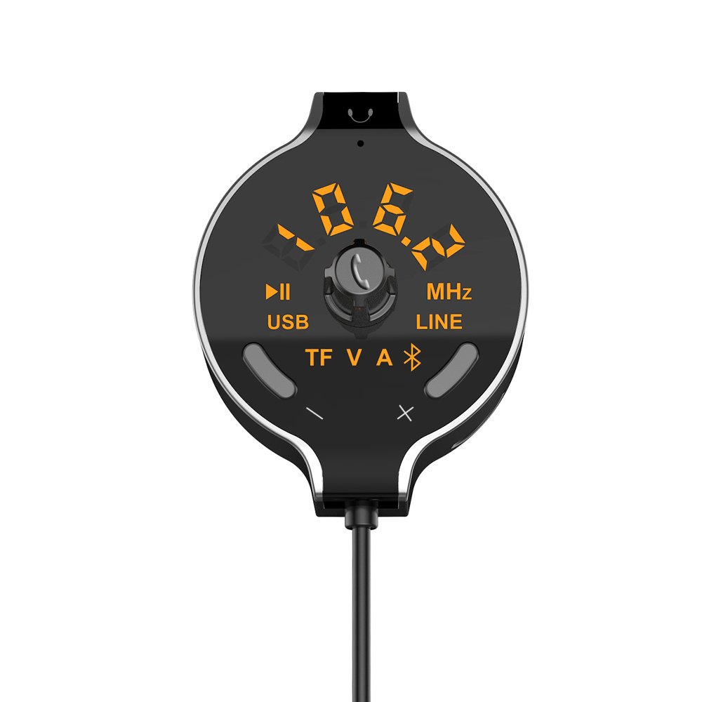 YONGYAO Q8S Bluetooth Trasmettitore USB Dual USB Car Charger Supporto Aux-in/U Disk