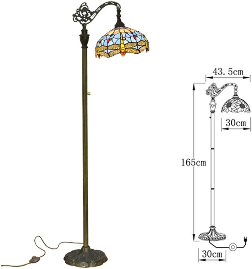 リビングルーム用フロアランプティファニーフロアランプ寝室ベッドサイドランプヨーロッパ宮殿高級クラシックランプリビングルーム書斎装飾フ