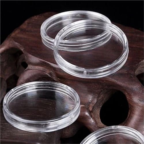 Cápsulas transparentes para monedas 300 unidades 24 mm miniatura 4