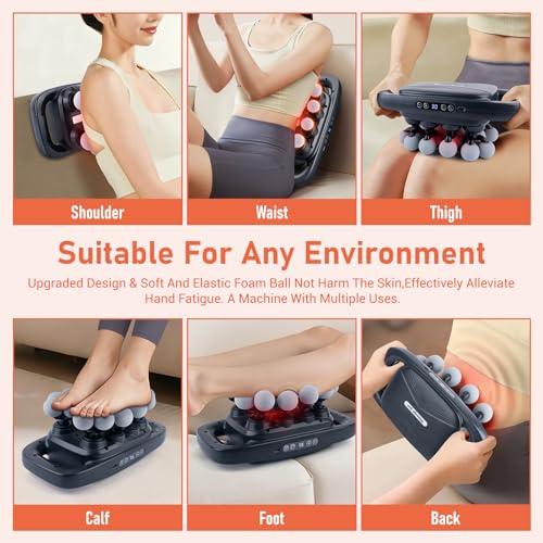 Image of 20 Head Massage Gun Deep Tissue, Handheld Back Massagers, Quiet Multi 20 Head Massage Gun for Shoulders, Neck, Legs, Portable Muscle Gun, Pain Relief, 3 Modes & 30 Intensities- Gifts for Men Women