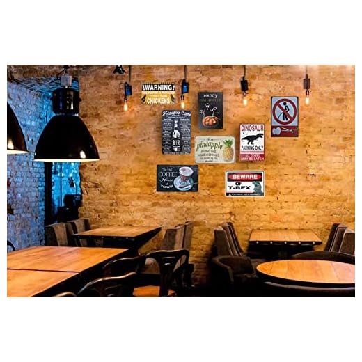 Vintage Metal Bar Decor Sign for Home