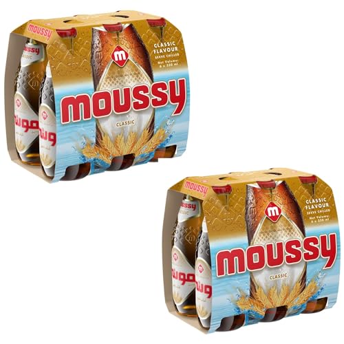 Image of Moussy Non Alcoholic Beer Classic Flavour, 330ml Each (Pack of 12, 12 X 330ml)