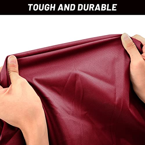 Bâche de bateau 600D imperméable housse protection V-Hull rouge 17-19FT - 5
