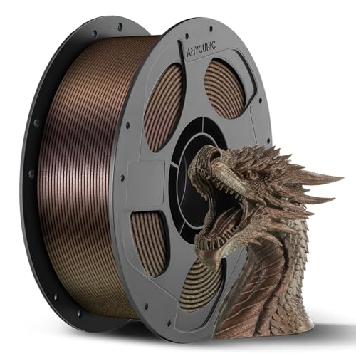 Image of ANYCUBIC Galaxy PLA 3D Printer Filament, Sparkle Glitter PLA, Chameleon Changing Colors, 3D Printing PLA Filament 1.75mm Dimensional Accuracy + /- 0.03mm, 1KG Spool (2.2 lbs), Galaxy Brown
