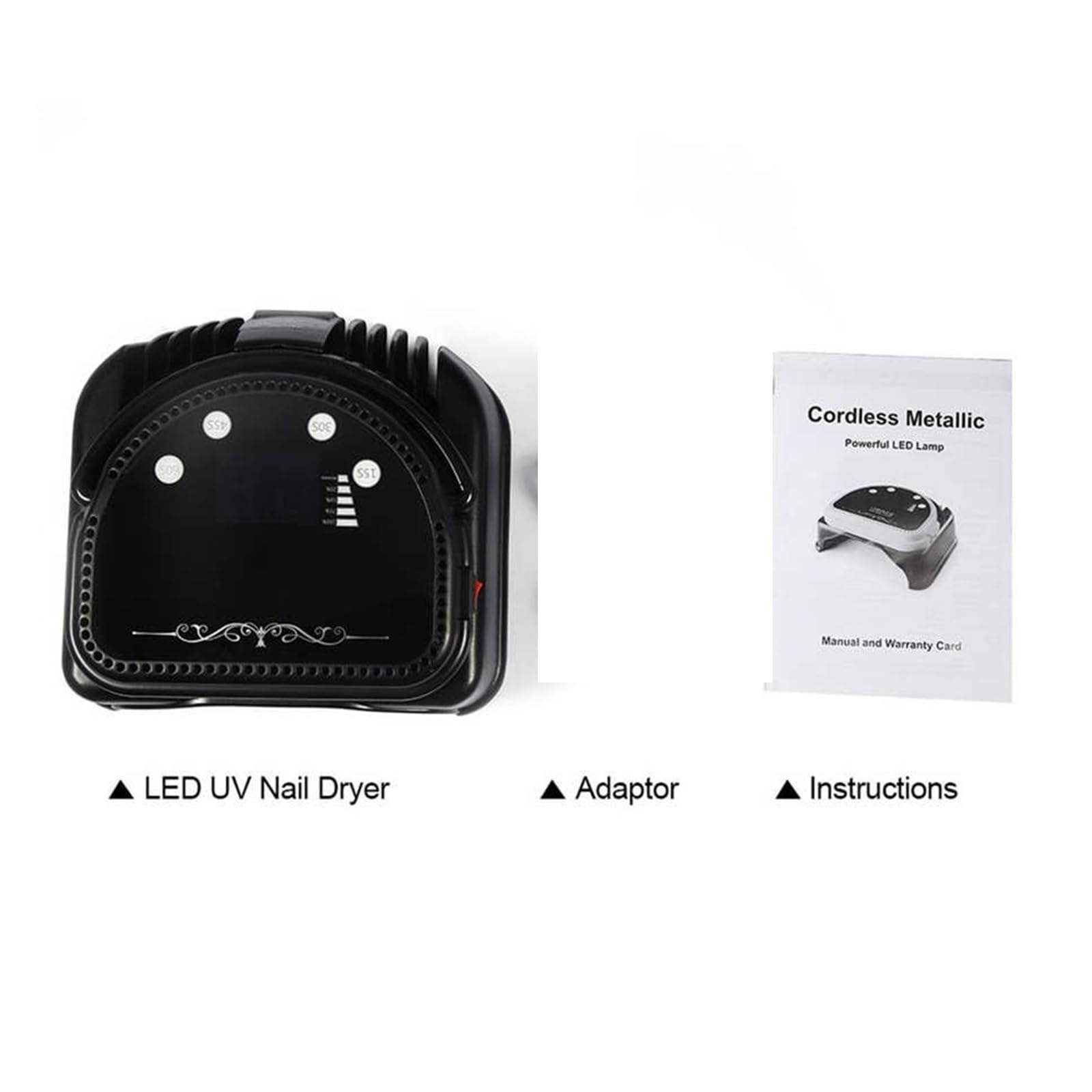 Lampa UV do paznokci, 64W LED lampa UV do paznokci suszarka Salon 32 diody utwardzania wszystkich żelowych lakierów z automatycznym czujnikiem Manicure Pedicure