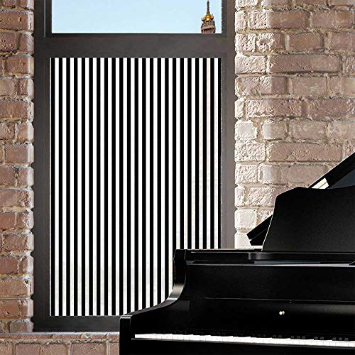 Vinilo decorativo para ventana blanco y negro 60x90 cm miniatura 2