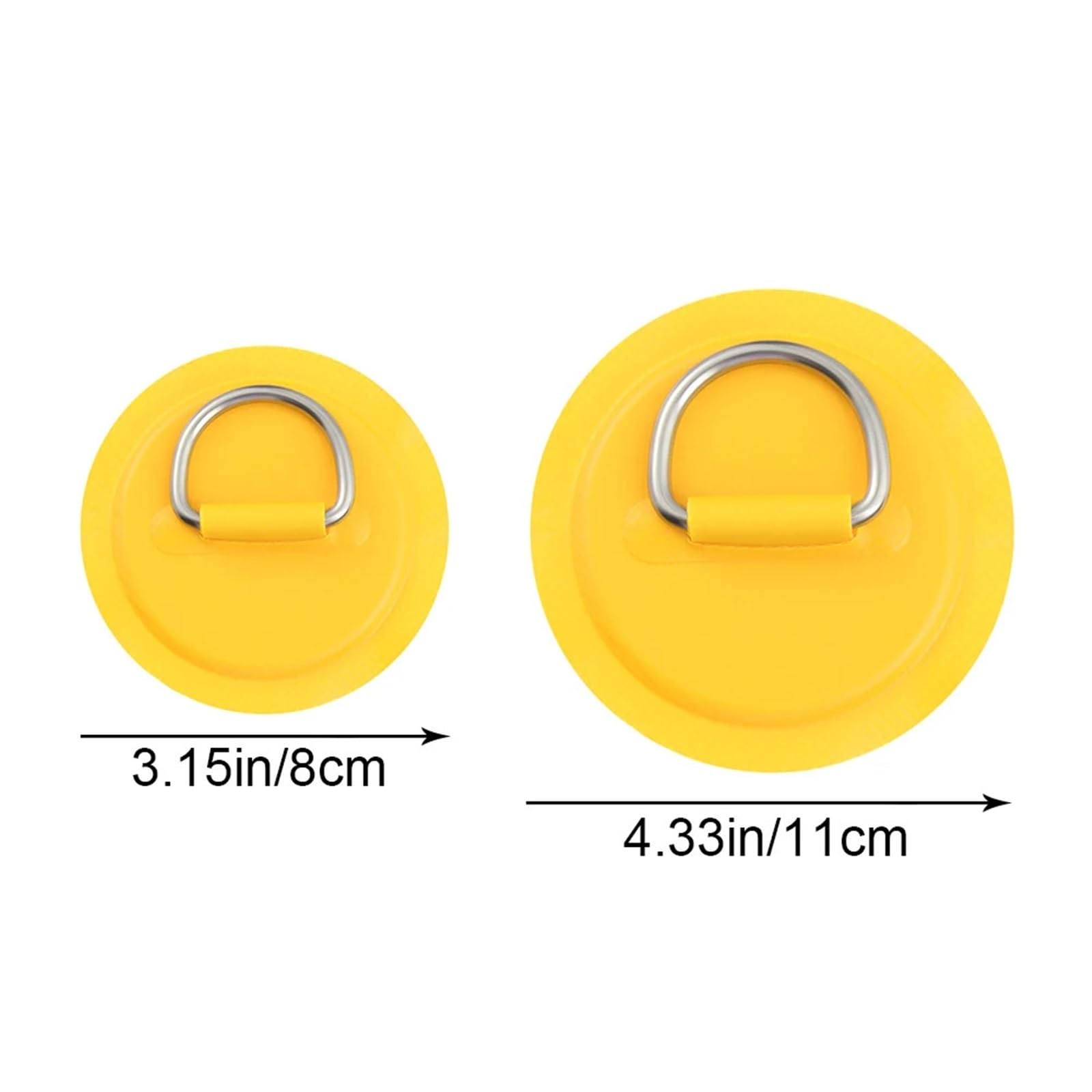 PVC-D-Ring-Patch mit 316-Edelstahlring